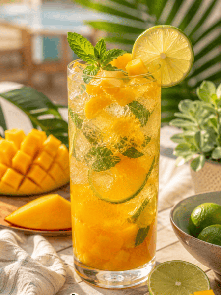 Mango Fizz Mocktail Recipe