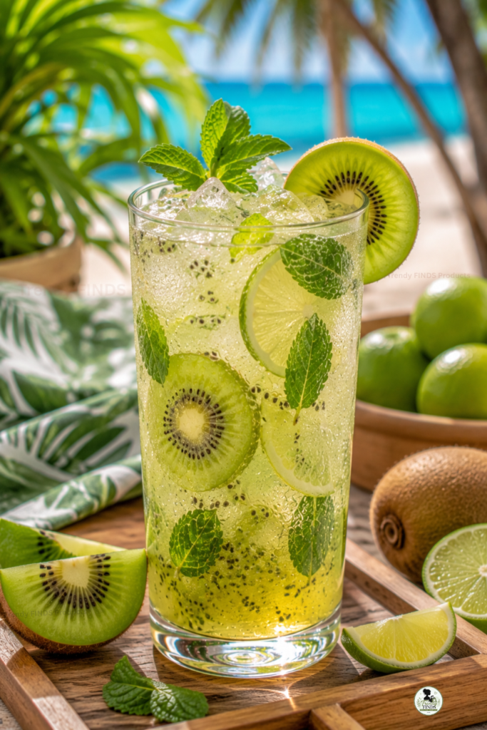 Kiwi Lime Refresher Mocktail Recipe