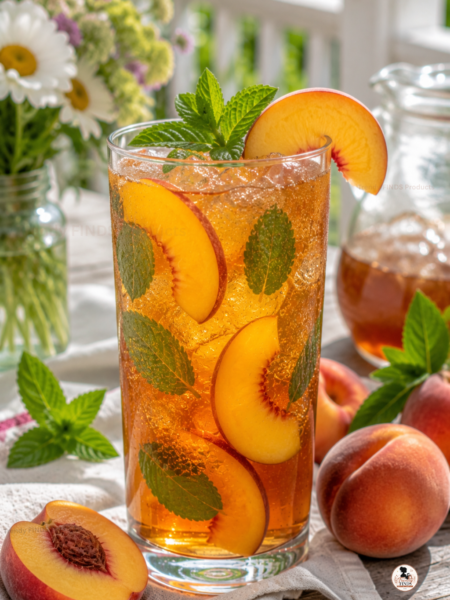 Peach Iced Tea Mocktail Recipe