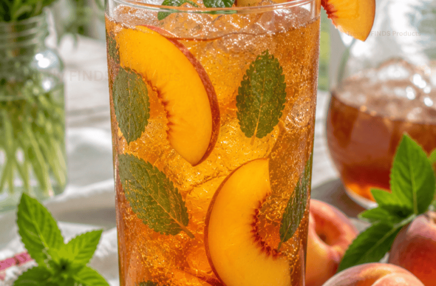 Peach Iced Tea Mocktail Recipe