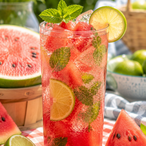 Watermelon Cooler Mocktail Recipe