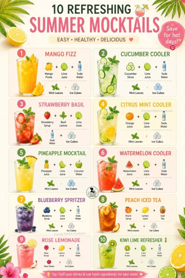 10 Refreshing Summer Mocktails You’ll Want to Make All Season Long