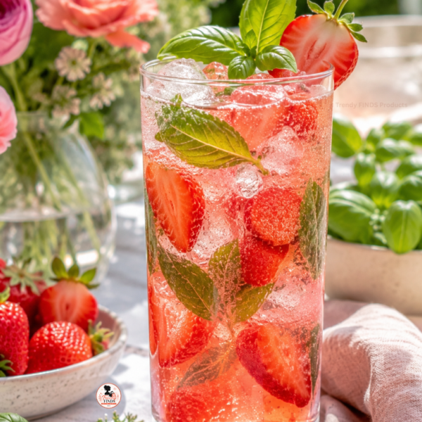Strawberry Basil Sparkler Recipe