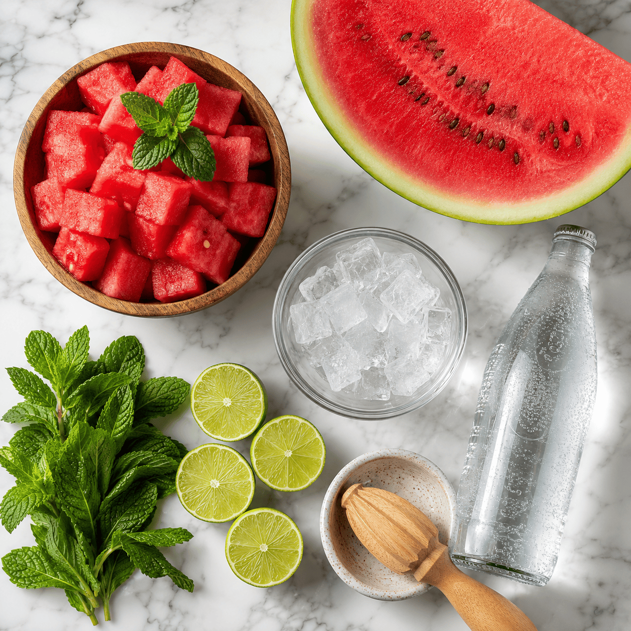 #2 — Ingredients for Watermelon Cooler Mocktail Recipe