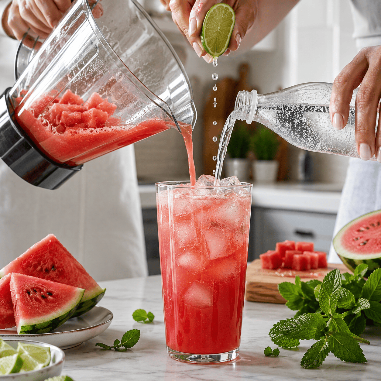 #3 — Making Watermelon Cooler Mocktail