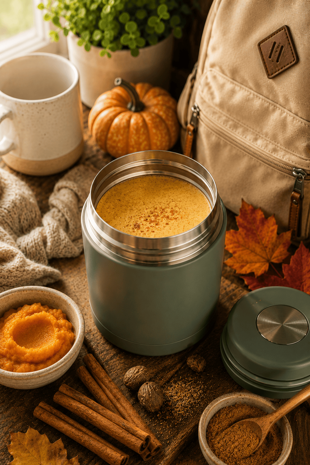 Kid-friendly pumpkin spice milk