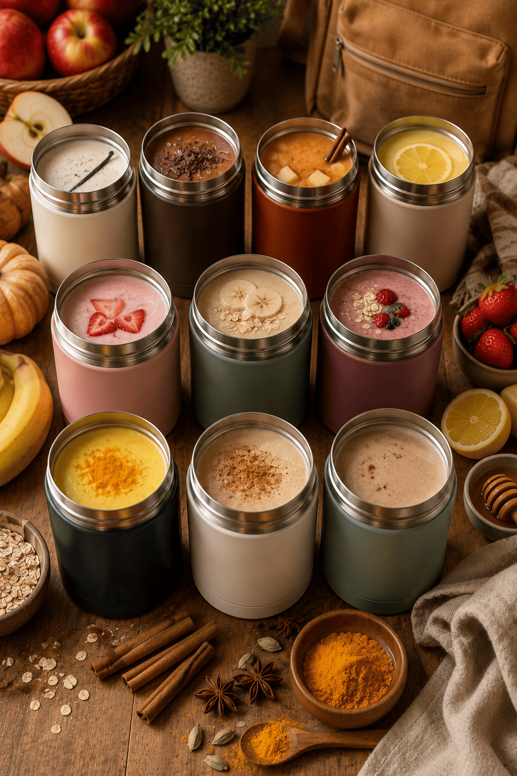 Preheating a thermos before adding a warm drink
